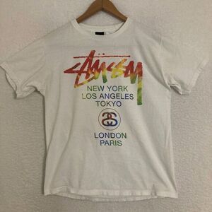 Stussy White Multicolor Graphic Tee